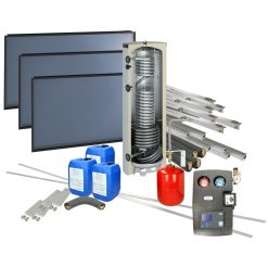 Solarpakket 4plus platdak landscape 400 liter verswaterboiler 3 collectoren