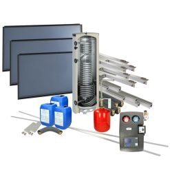 Solarpakket 4plus platdak landscape 500 liter verswaterboiler 3 collectoren