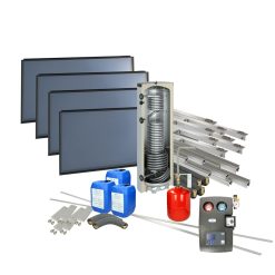 Solarpakket 4plus platdak landscape 500 liter verswaterboiler 4 collectoren