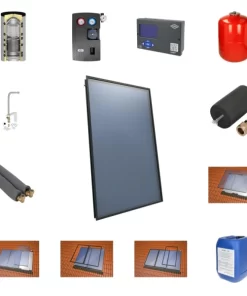 Solarpakket 4plus indak 800 liter, 4 collectoren