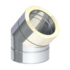 Bocht 45° stijf RVS