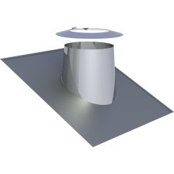 Dakdoorvoer 5-15° RVS Ø 180 mm met loodrand