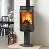Charlton & Jenrick Purevision Basis Houtkachel rond op hoge poot