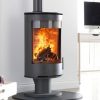 Charlton & Jenrick Purevision Basis Houtkachel rond op lage poot