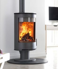 Charlton & Jenrick Purevision Basis Houtkachel rond op lage poot