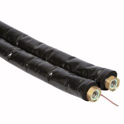 Dubbele RVS ribbelbuis DN20 met 13 mm isolatie