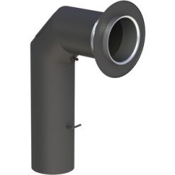 Haakse buis set voor kachelpijp