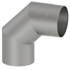 Kachelpijp grijs gietijzer 90° uitvoering