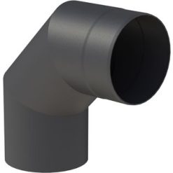 Kachelpijp zwart 90° uitvoering