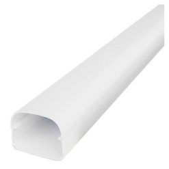 Tecnosystemi Optima leidinggoot T75 lengte van 2 meter (74 x 56 mm) Zuiverwit RAL9010
