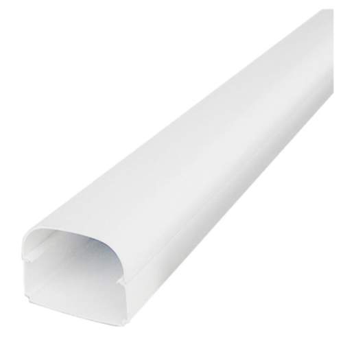 Tecnosystemi Optima leidinggoot T75 lengte van 2 meter (74 x 56 mm) Zuiverwit RAL9010